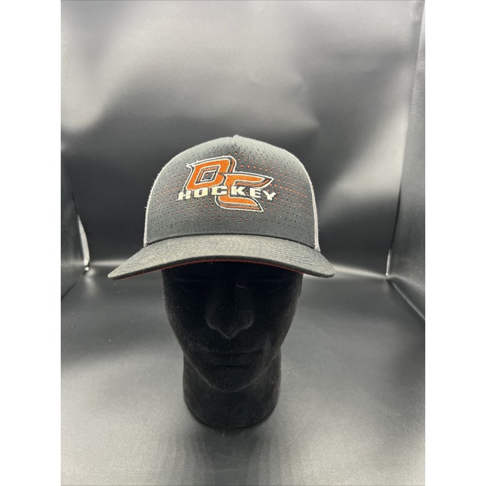 OC Hockey Hat Mesh Snapback Richardson 112 Cap Gray/Black